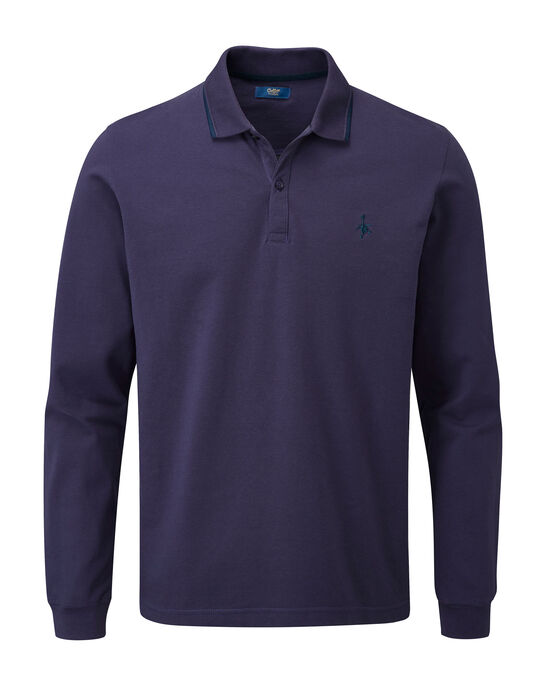 Long Sleeve Stretch Polo Shirt