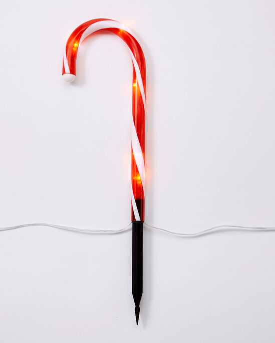6 Candy Cane Stake Lights 
