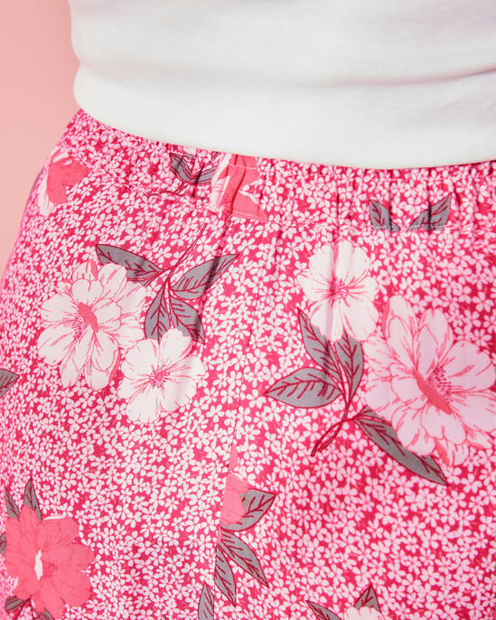 Floaty Floral Print Midi Skirt