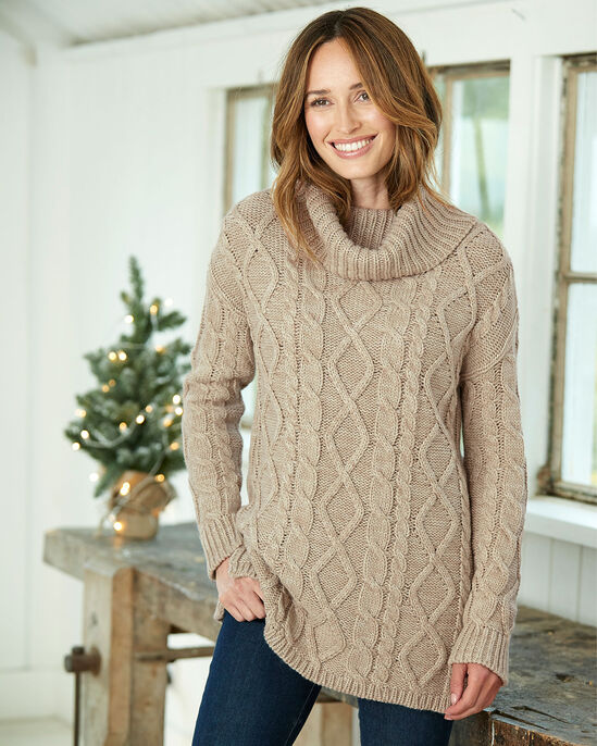 Cable Cowl Neck Jumper