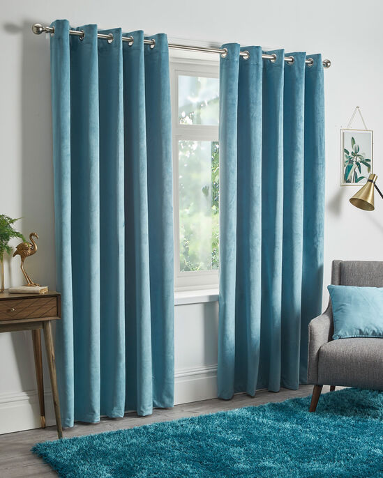 Velvet Eyelet Blackout Curtains