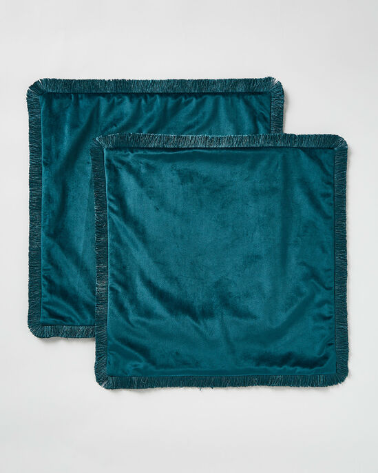 2 Pack Velvet Fringe Cushion Covers