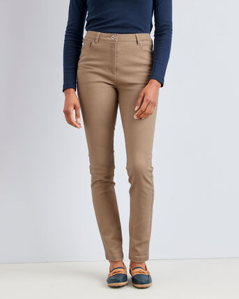 Stretch Twill Straight-Leg Trousers