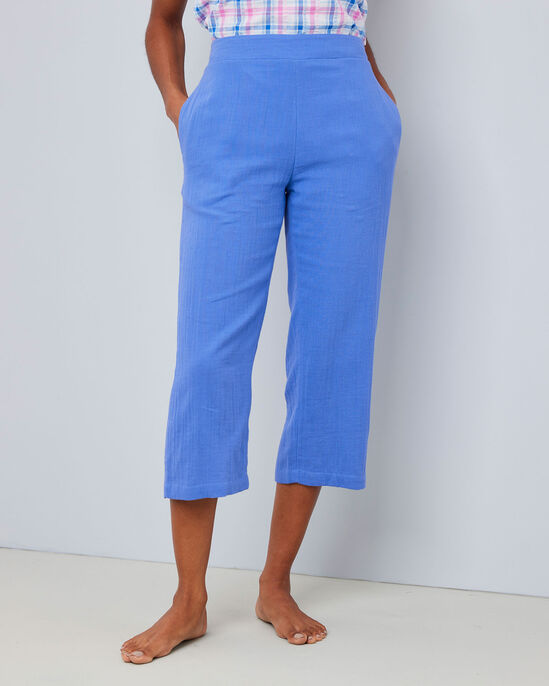 Cotton Lounge Crop Trousers