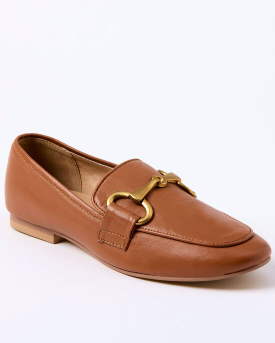 Grace Leather Ring Detail Loafers