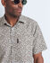 Guinness™ Short Sleeve Soft Touch Ditsy Leaf Print Shirt