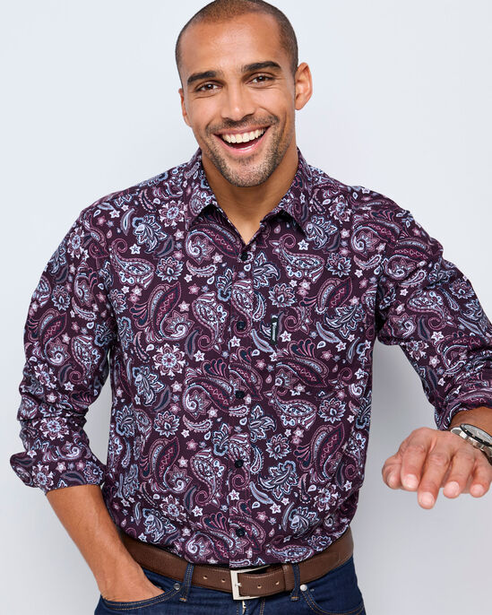 Guinness™ Long Sleeve Soft Touch Paisley Shirt
