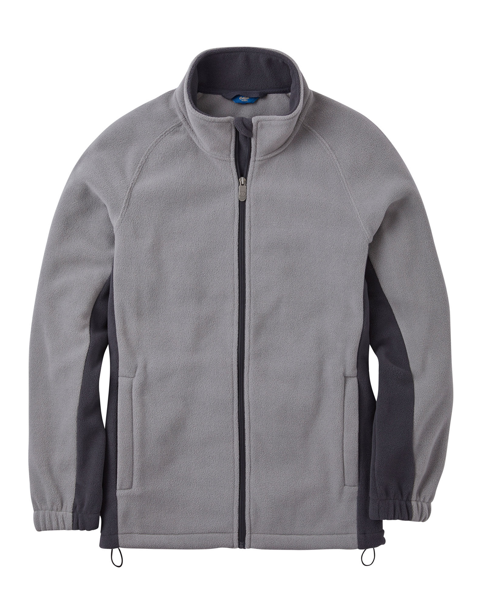 Raglan Fleece Jacket Grey at Cotton Traders