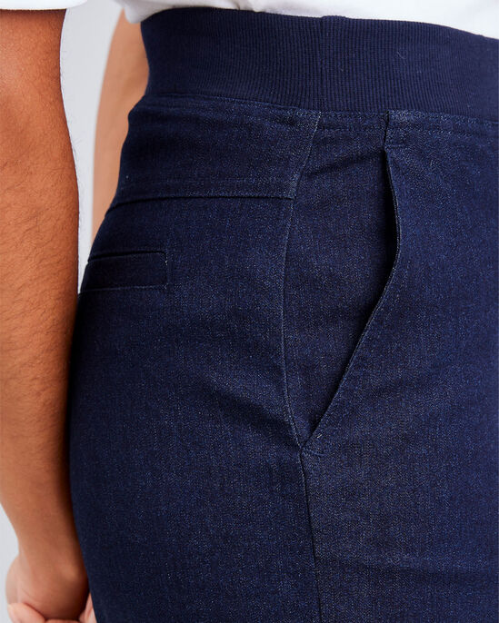 Wide-Leg Crop Pull-On Jeans