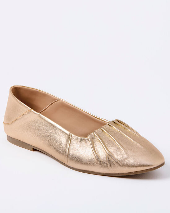 Grace Leather Ruched Loafers