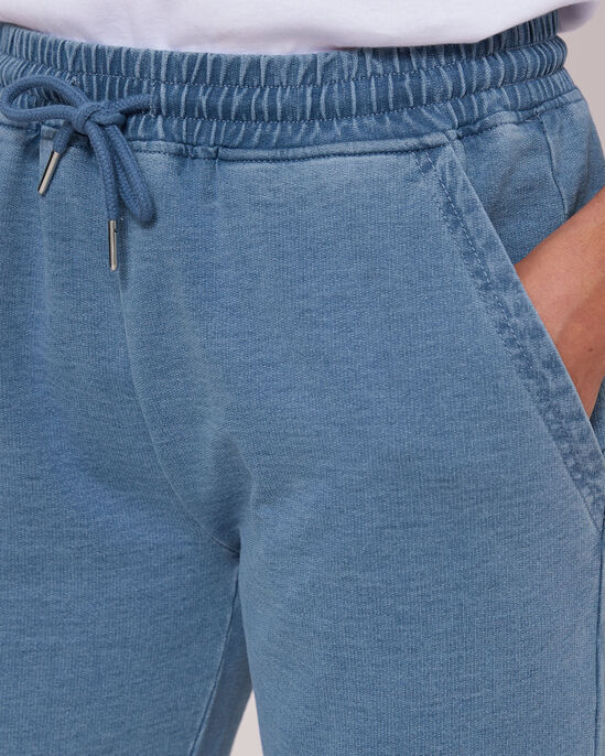 Relaxed Pull-On Jersey Denim Joggers