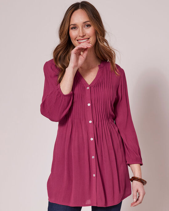 Crinkle ¾ Sleeve Tunic