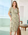 Crinkle Shirred Waist Maxi Dress
