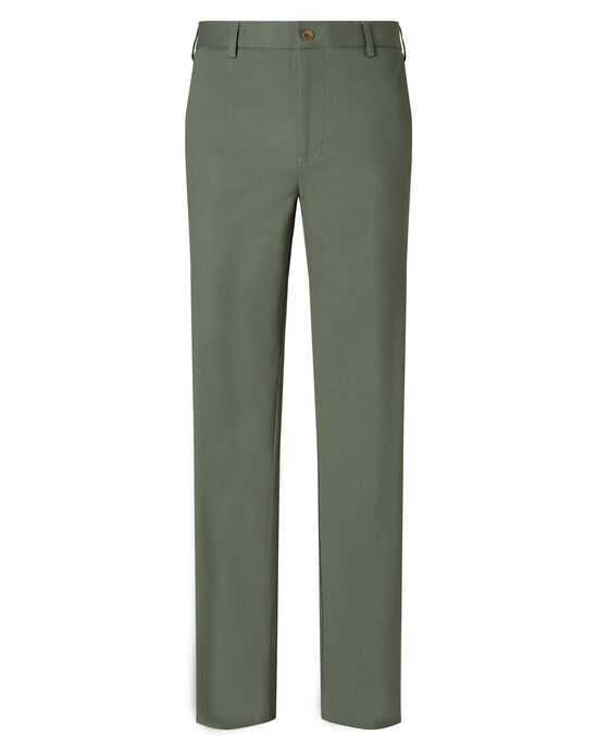 Flat Front 4-Way Stretch Chino Trousers