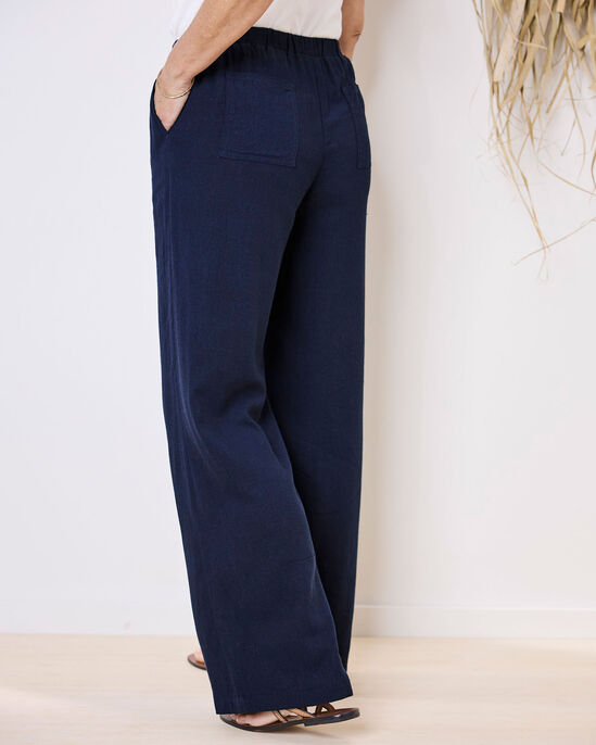 Viscose-Linen Blend Trousers