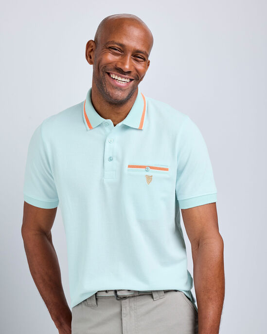 Guinness™ Short Sleeve Birdseye Pocket Polo Shirt