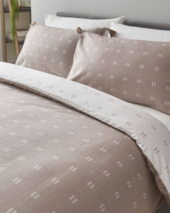 Double Tick Printed Duvet Set