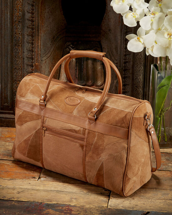 Suede Patchwork Travel Holdall 
