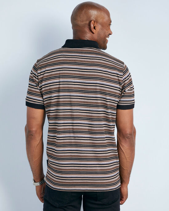 Guinness™ Short Sleeve Fine Stripe Polo Shirt