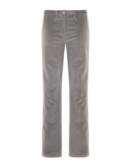 Adjustable Waist Straight-Leg Cord Trousers