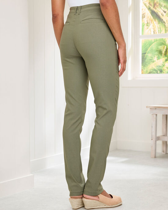 Super-Stretchy Pull-On Slim-Leg Trousers