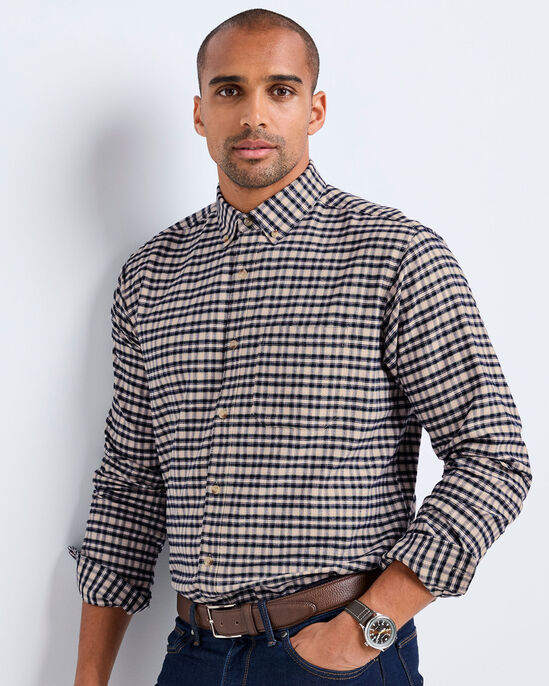 Signature Long Sleeve Brushed Oxford Check Shirt