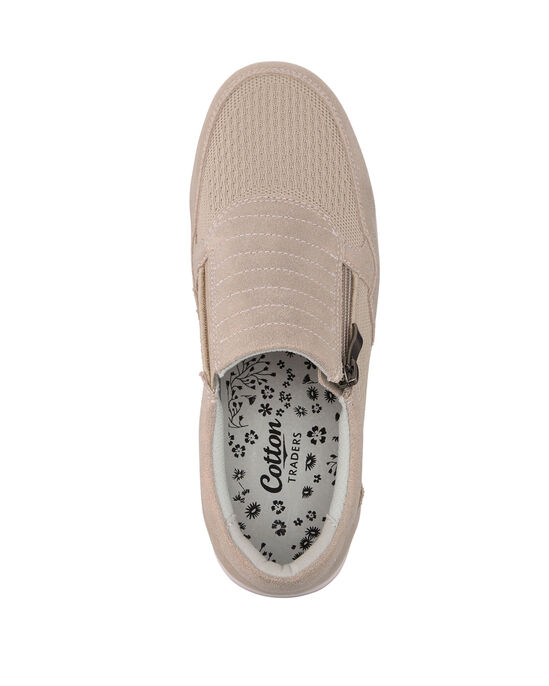 Suede Side Zip Leisure Flex Trainers