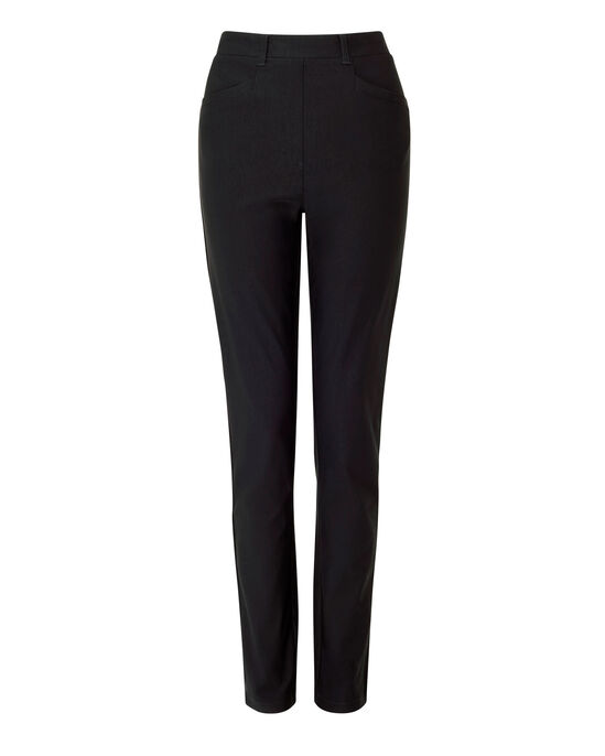 Super-Stretchy Pull-On Slim-Leg Trousers