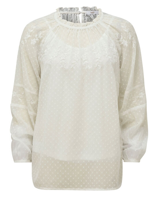 Embroidered Long Sleeve Blissful Blouse