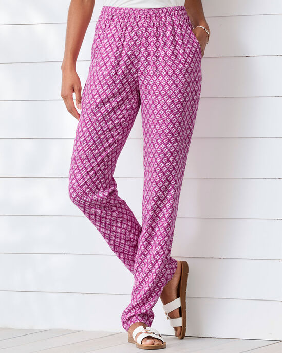 Pull-On Tapered-Leg Trousers