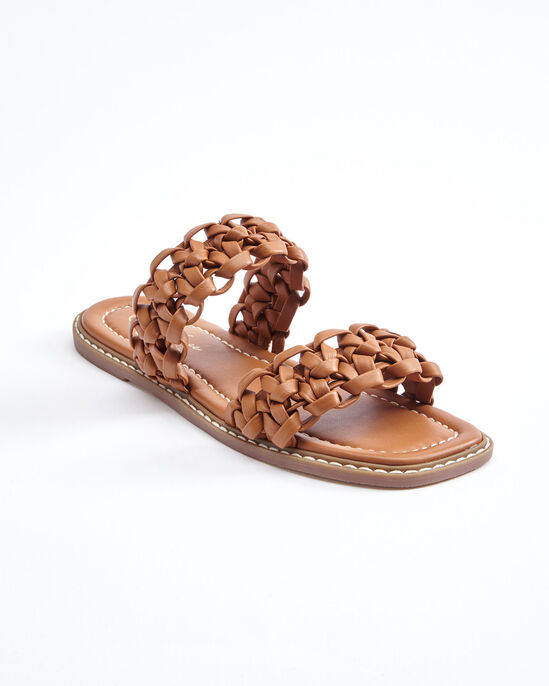 Grace Leather Plaited Sandals