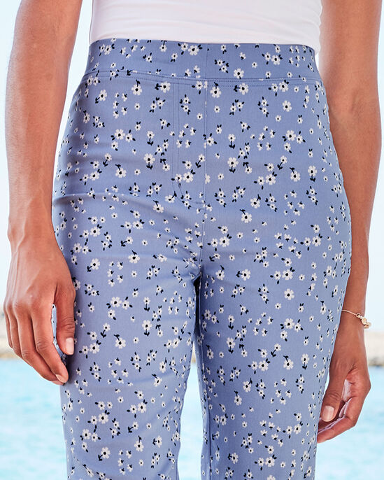 Super Stretchy Printed Pull-On Crop Trousers