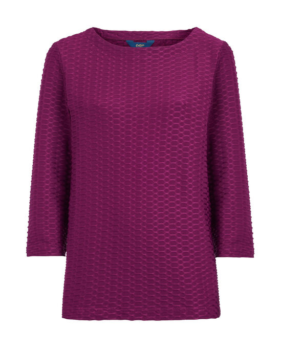 No-Fuss Textured Jersey Top