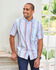 Short Sleeve Patterned Oxford Shirt