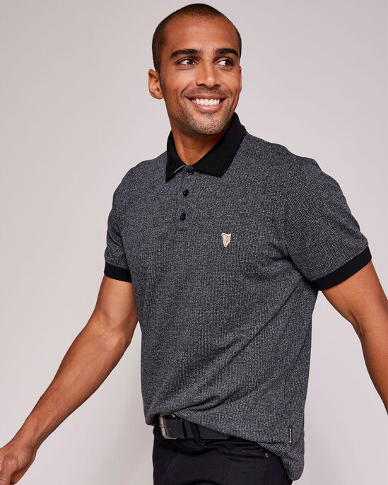 Guinness™ Short Sleeve Textured Polo Shirt