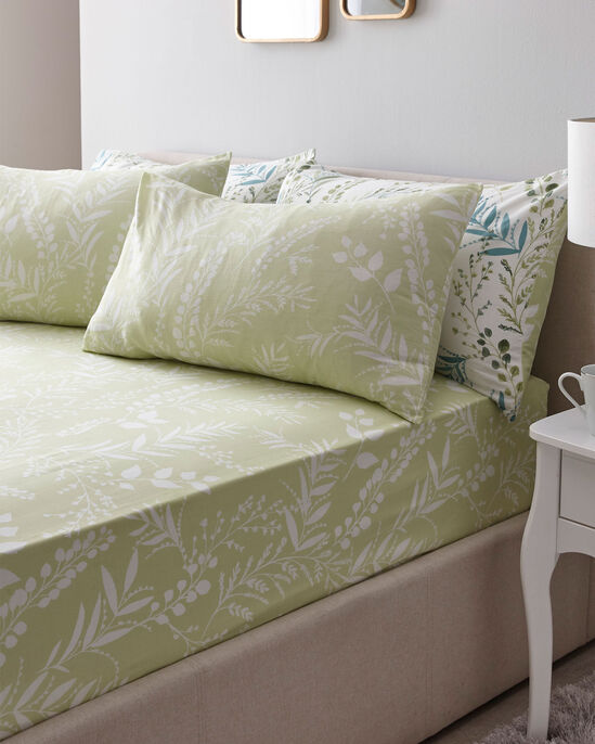Fernworth Cotton Sheet and Pillowcase Set
