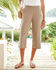 Linen-Blend Crop Trousers