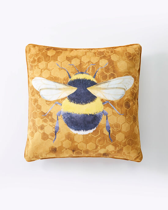 Honeycomb Bees Velvet Cushion