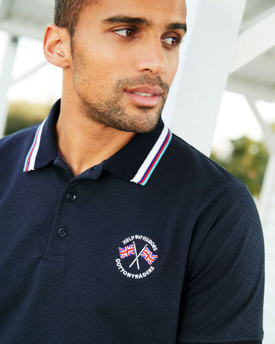 Help For Heroes Textured Polo Shirt