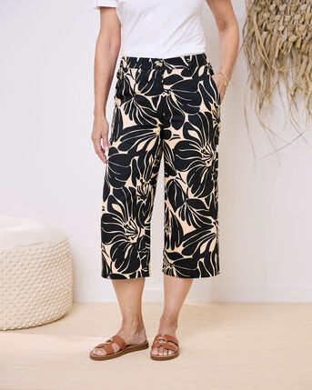 Printed Crop Trousers
