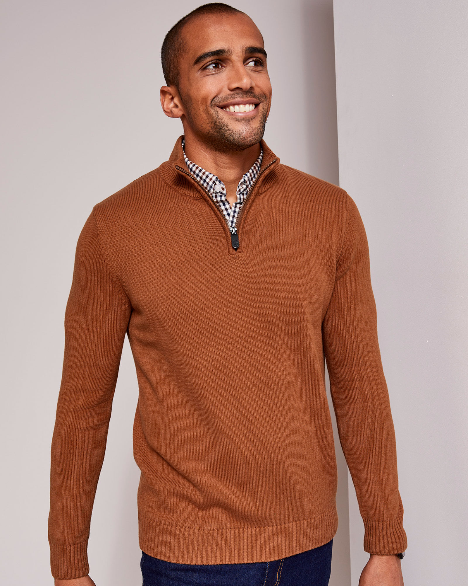 Half jumper half shirt store