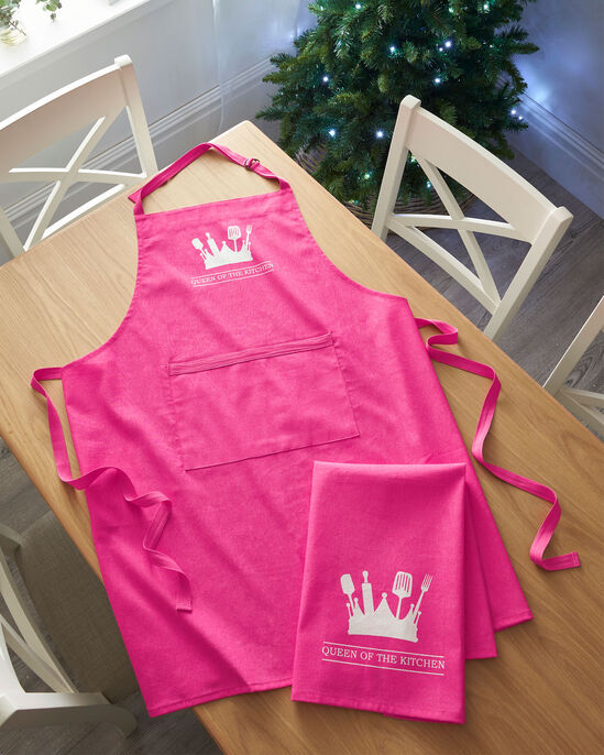 Queen of the Kitchen Apron and Tea Towel Set