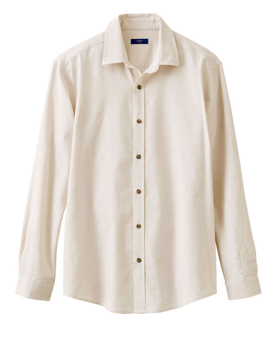 Long Sleeve Linen-rich Shirt