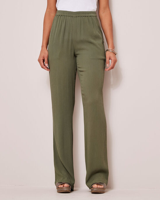 Pull-On Crinkle Trousers