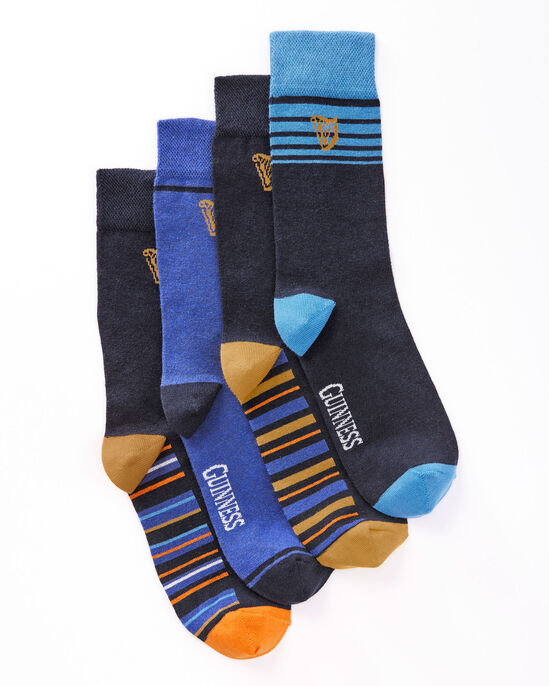 4 Pack Comfort Top Guinness™ Stripe Socks