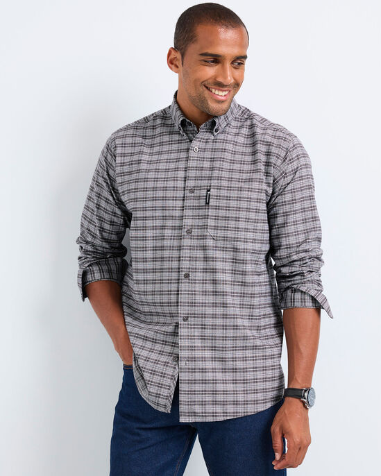 Guinness™ Long Sleeve Brushed Oxford Check Shirt