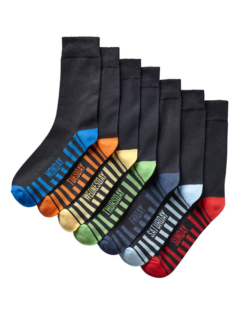 7 Pack Comfort Top Socks at Cotton Traders
