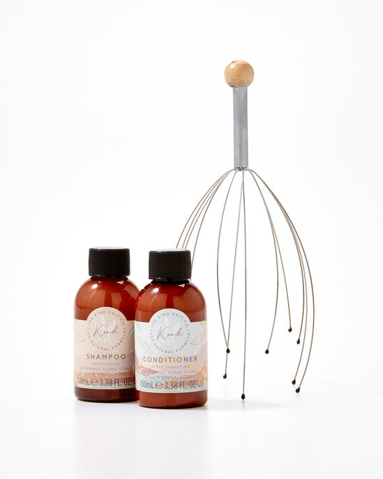 Scalp Massager & Toiletry Gift Set