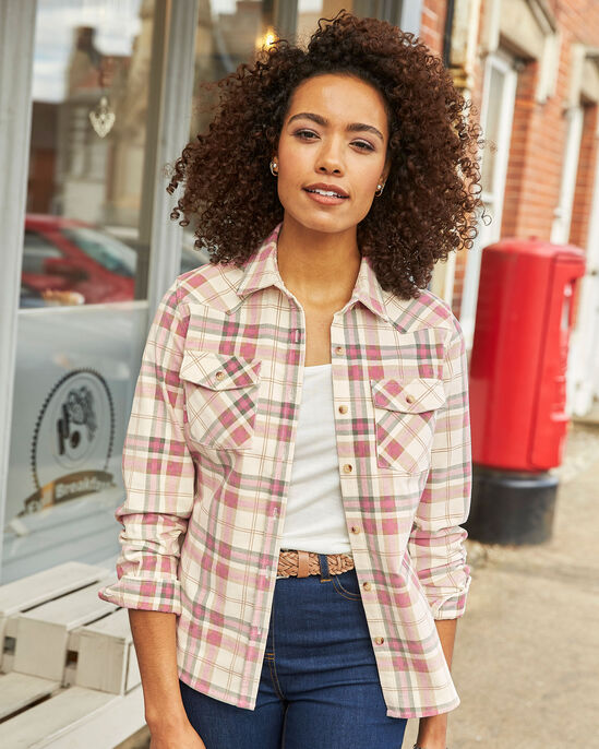 No-Ordinary Check Stretch Cord Shirt
