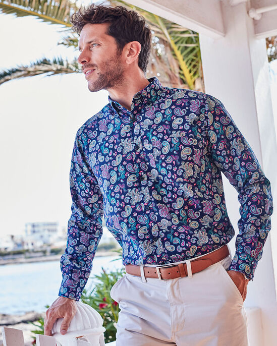 Long Sleeve Soft Touch Print Shirt